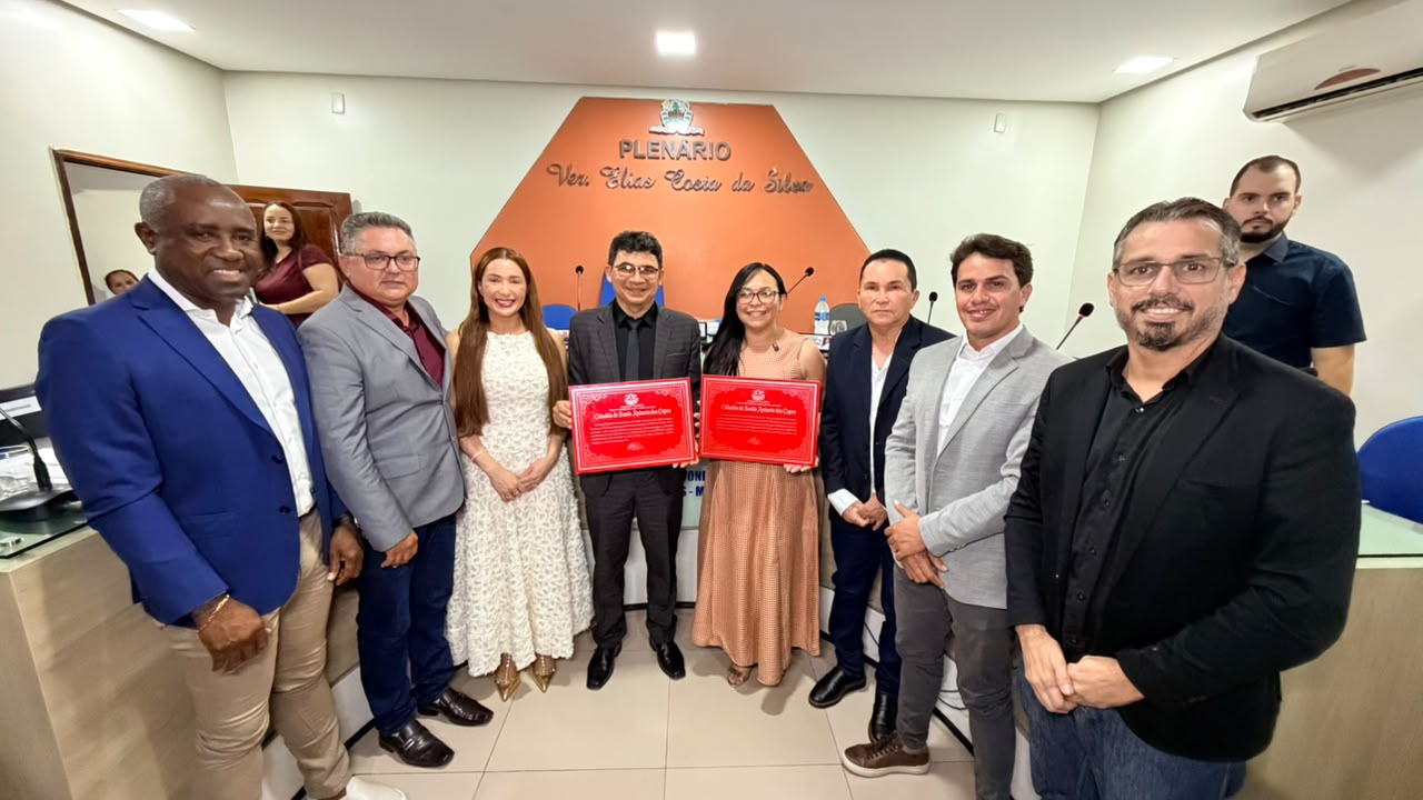 Câmara de Santo Antônio dos Lopes homenageia juíza e pastor com Títulos de Cidadão Santo-antoen...